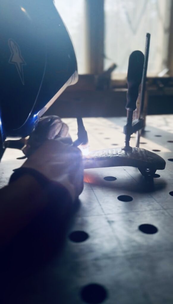 Napawanie łyżwy żużlowej FITECH