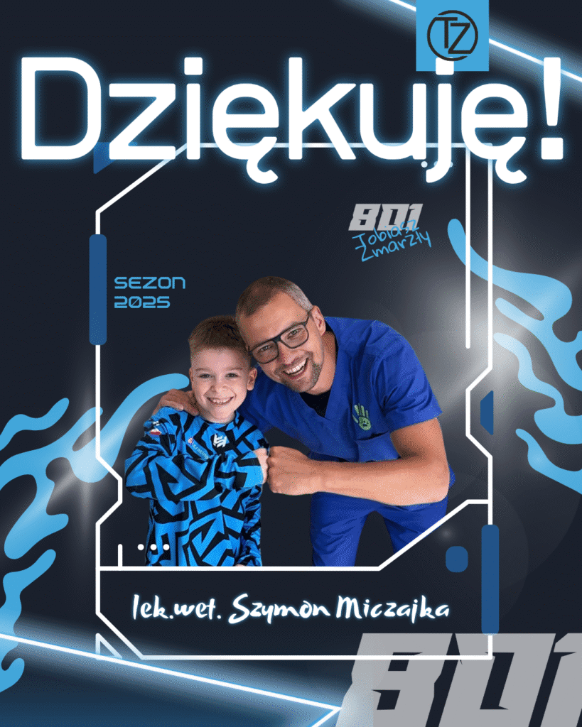 Tobiasz Zmarzły #801 dziękuje za wsparcie T.Z.Racing Szymonowi Miczajce